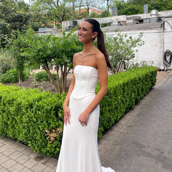 Reformation Haisley Two Piece White Dress - Picture 5 of 6